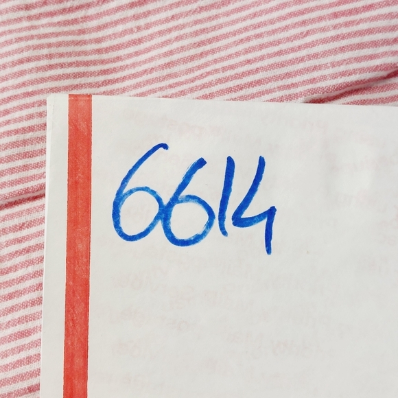 BeachlunchLounge Collections Linen Pink White Pin Stripe Pants P6614 - Picture 10 of 10